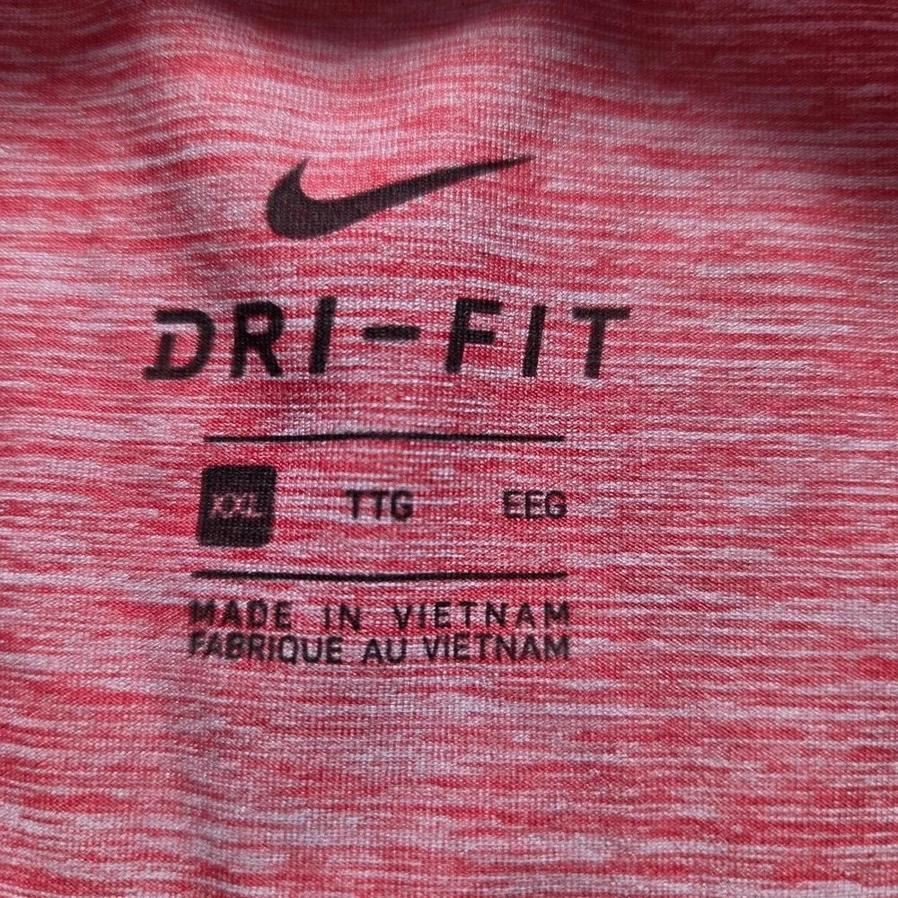Nike Dri-FIT Moisture Wicking Men's 2X Athletic‎ Red Heathered T-Shirt